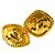 Orecchini a clip Chanel Gold CC placcati oro rhombus D'oro - vista 4