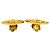 Orecchini a clip Chanel Gold CC placcati oro rhombus D'oro - vista 7