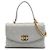Borsa Chanel Trendy Spirit Top Handle in pelle d'agnello grigia Medium Marrone Grigio