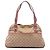 Borsa a tracolla Gucci Charmy in tela GG beige