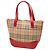 Borsa Burberry Beige Haymarket Check Canvas - vista 2