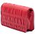 Prada Red Nappa Gaufre Chain Flap Roja - vista 2