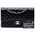 Chanel Black Medium Classic Lambskin Double Flap Nero - vista 7