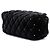 Clutch da polso Chanel in velluto trapuntato nero CC con cristalli - vista 2