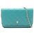 Cartera Chanel Blue CC Quilted Lambskin Wallet On Chain Azul Azul marino