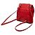 Zaino Mountain Chanel piccolo in shearling e vitello lucido rosso - vista 2