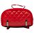 Zaino Mountain Chanel piccolo in shearling e vitello lucido rosso - vista 3