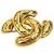 Spilla trapuntata Chanel Gold CC placcata oro D'oro - vista 3