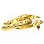 Spilla trapuntata Chanel Gold CC placcata oro D'oro - vista 4