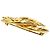 Spilla trapuntata Chanel Gold CC placcata oro D'oro - vista 6