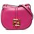 Fendi Pink Mini Leather C mon Crossbody Rosa