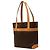 Céline Tote Celine Brown Macadam Coated Canvas Marrone - vista 2
