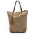 Gucci Beige Large GG Canvas GG Charm Tote
