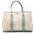 Hermès Beige Toile and Negonda Garden Party 36 Blu chiaro