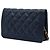 Chanel Blue Quilted Caviar Boy Wallet on Chain Blu scuro - vista 2