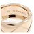 Anel largo Chanel Coco Crush Dourado - vista 3