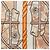 Hermès Hermes Carre 70 Quadrige Schal Mehrfarben Orange - Ansicht 2