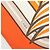 Hermès Hermes Carre 70 Quadrige Schal Mehrfarben Orange - Ansicht 4