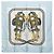 Hermès Foulard Hermes Carre 90 Brides de Gala Bianco Blu chiaro
