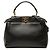 Fendi Peekaboo Mini Handtasche Schwarz