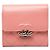 Portafoglio tri-fold Chanel Matelassé in pelle rosa