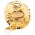 Orecchini a clip Chanel Vintage Gold D'oro - vista 3