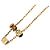 Collana con pendente in strass placcato oro Louis Vuitton D'oro