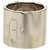 Ring Hermès Anello per foulard Hermes H Diamant in metallo argentato Argento - vista 3