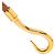 Hermès Pulsera de Amuletos Hermes Jumbo Gold Brown Leather Castaño - vista 4