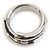 Ring Hermès Anello Band Tourni Tresse Hermes Nero Argento - vista 5