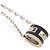 Hermès Collana con pendente Hermes Mini Pop H Nero Argento