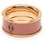 Hermès Hermes Ring mit Emaille-Band in Roségold Golden - Ansicht 6