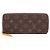 Louis Vuitton Portefeuille Clemence Monogram Mimosa Wallet Braun Gelb Monogramm
