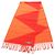 Hermès Sciarpa in cashmere Hermes Casaque Zigzag Rosso Arancione