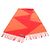 Hermès Cachecol de cashmere Hermes Casaque Zigzag Vermelho Laranja