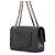 Borsa a tracolla con catena Chanel in pelle di vitello martellata nera Nero - vista 2