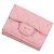 Portafoglio tri-fold Chanel rosa