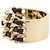 Chanel Ring aus goldfarbenem Leder und Metall - Ansicht 2