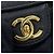 Bolsa de ombro Chanel em couro de bezerro granulado preto - vista 11