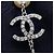 Chanel Coco Mark Halskette mit Kunstperlen und Strass - Ansicht 10