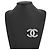 Broche Chanel de strass Plata - vista 4