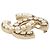 Chanel Faux Pearl and Rhinestone Brooch Golden - view 2