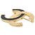 Spilla in smalto nero e oro Chanel D'oro - vista 2