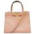 Borsa in pelle Salvatore Ferragamo Vara in Pink Beige