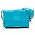 Borsa a tracolla Bottega Veneta Maxi Intrecciato Candy Cassette Blu Turchese