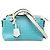 Bolsa Mini By The Way Fendi Gingham Check Branco Azul