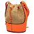 Borsa Loewe Anagram Balloon in Neon Orange Arancione - vista 2
