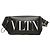 Borsello da vita Valentino Rockstud VLTN Logo in pelle nera Nero