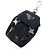 Charm per borsa Prada in nylon e pelle nera Nero