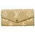 Portafoglio lungo Louis Vuitton Monogram Empreinte Bicolor Beige